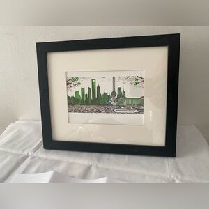 Authentic Louis Vuitton/Ruben Toledo “Shanghai” Framed Postcard